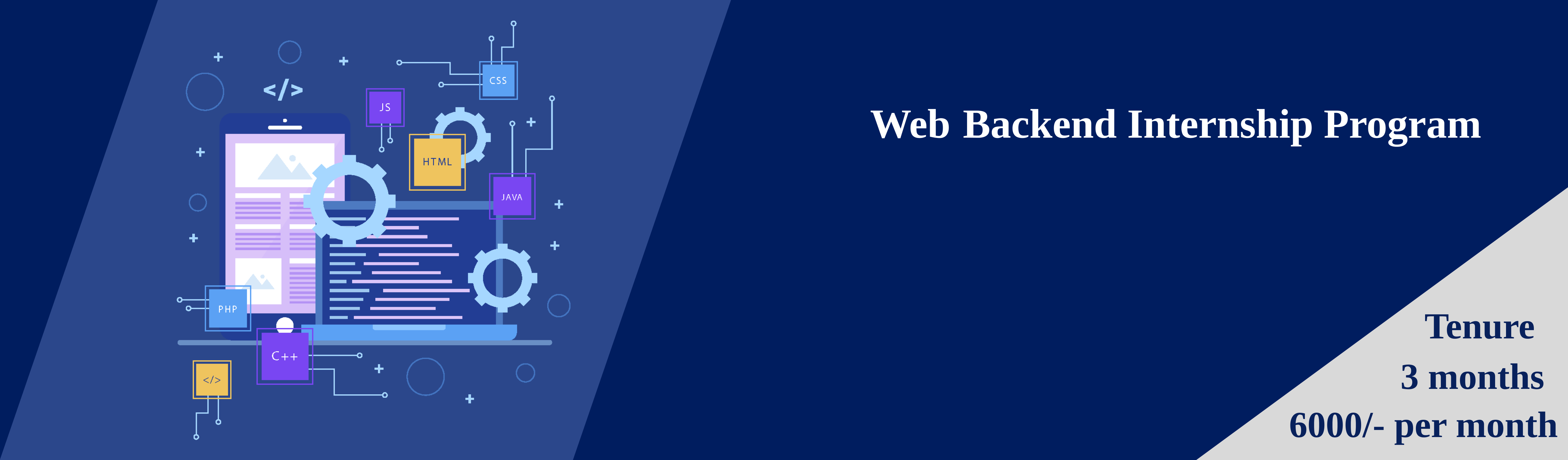 Backend web development internship program in Kakinada, Andhra Pradesh